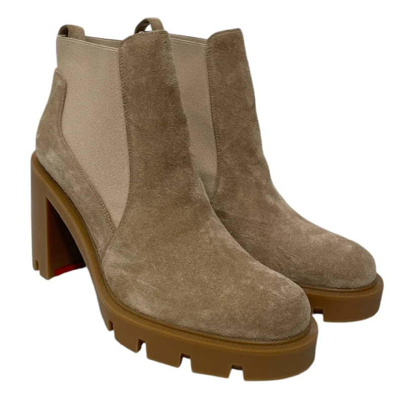 Christian Louboutin/Booties/EU 40/Suede/BEG/