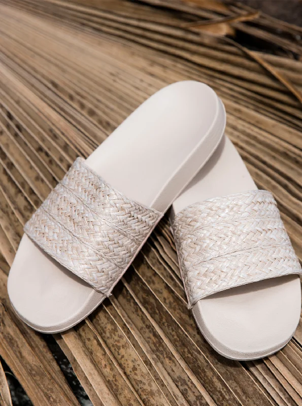 Slippy Jute Sandals - Cream