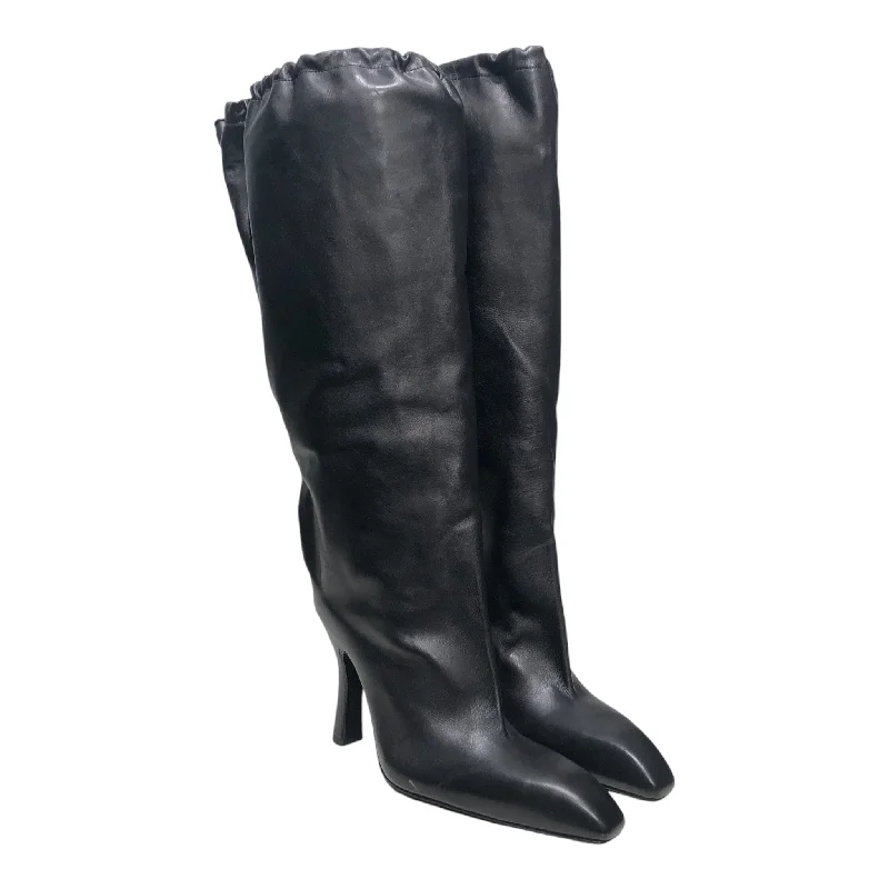 BALENCIAGA/Boots/EU 35/Leather/BLK/knee high falkon boot