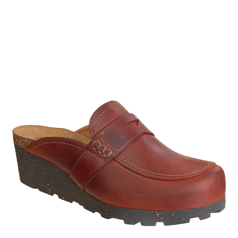 OTBT - HOMAGE in RUST Wedge Clogs