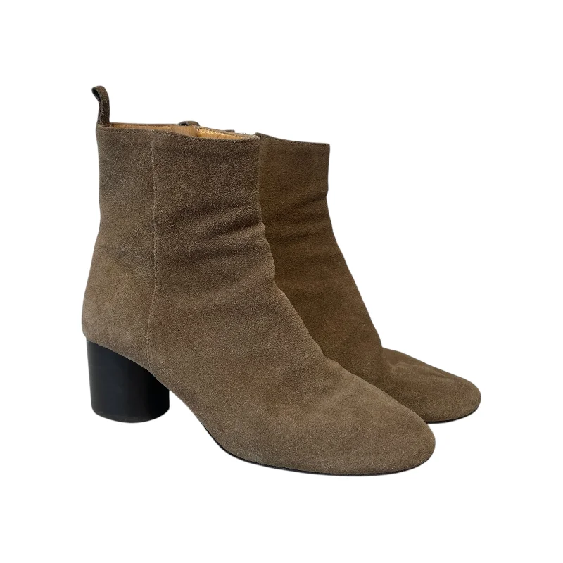 ISABEL MARANT ETOILE/Boots/EU 37/Suede/KHK/HEELED BOOT