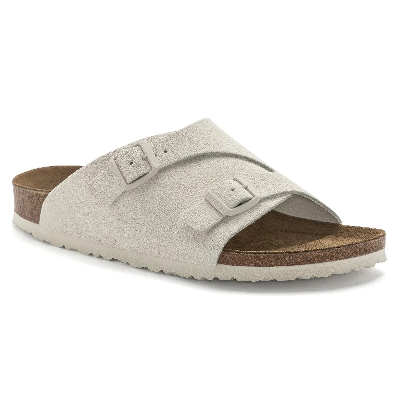 Birkenstock Zurich antique white suede