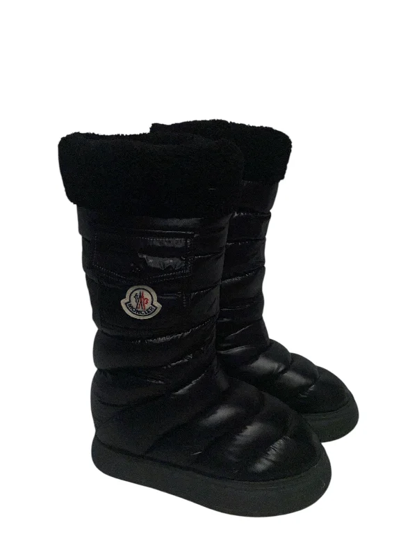 MONCLER/Boots/EU 36/Nylon/BLK/Gaia Quilted Snow Boots