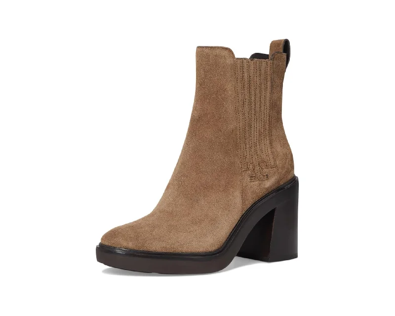 T-GORED HEELED BOOT RIVERROCK SUEDE