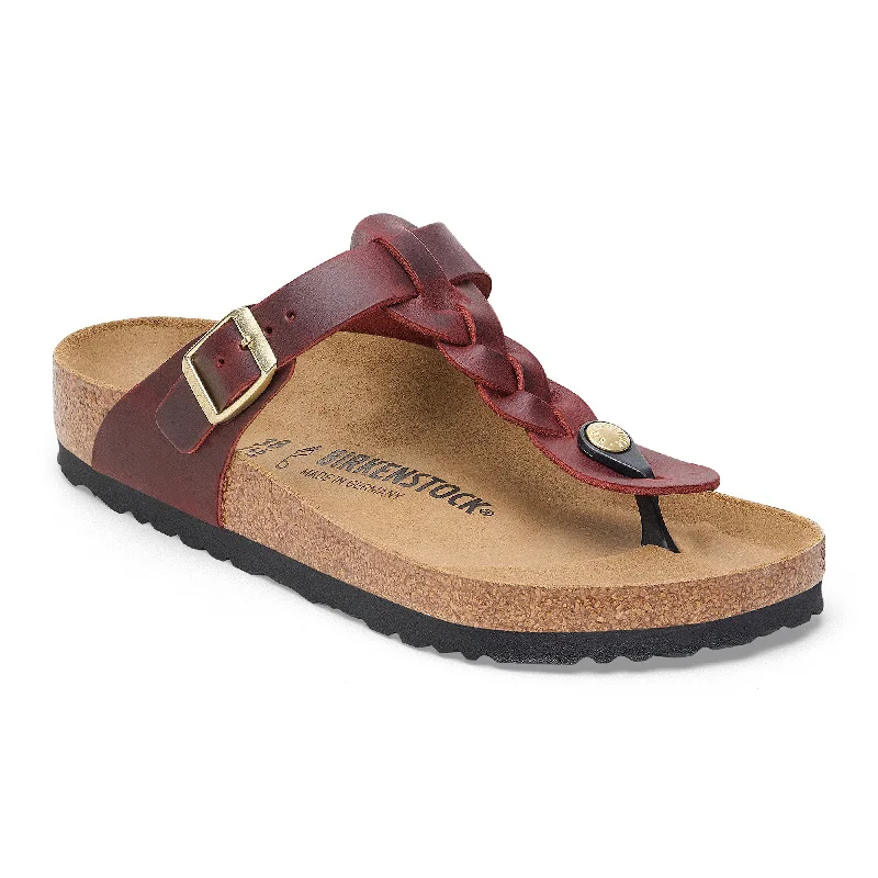 Birkenstock Gizeh Braid zinfandel oiled leather