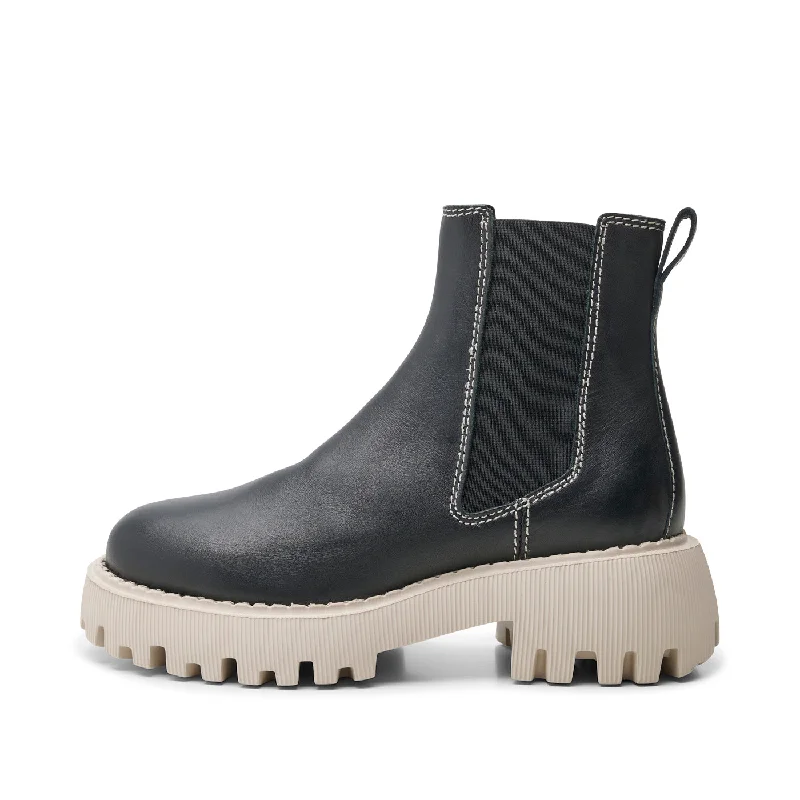 Posey chelsea boot leather - BLACK CONTRAST