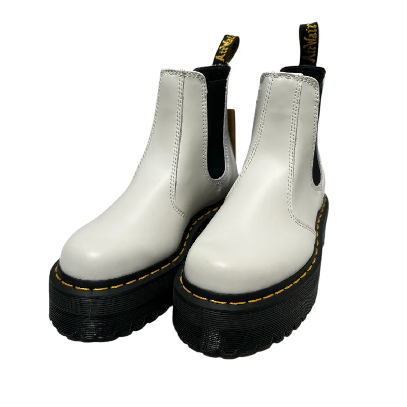 Dr.Martens/Ankle Boots/US 7/Leather/WHT/