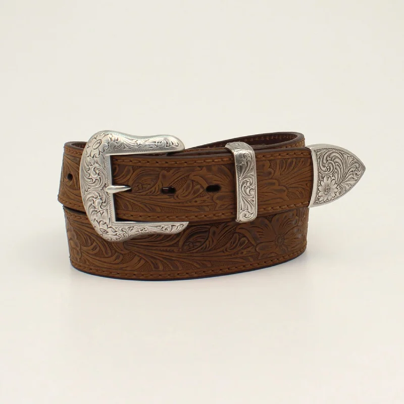 Ariat Men's 3 Piece Floral Belt