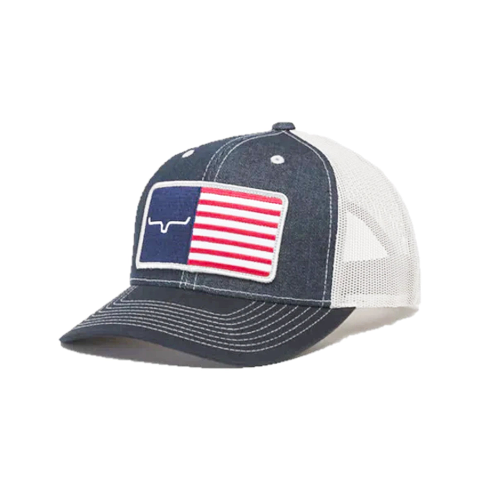 Kimes Ranch American Trucker Cap-Denim