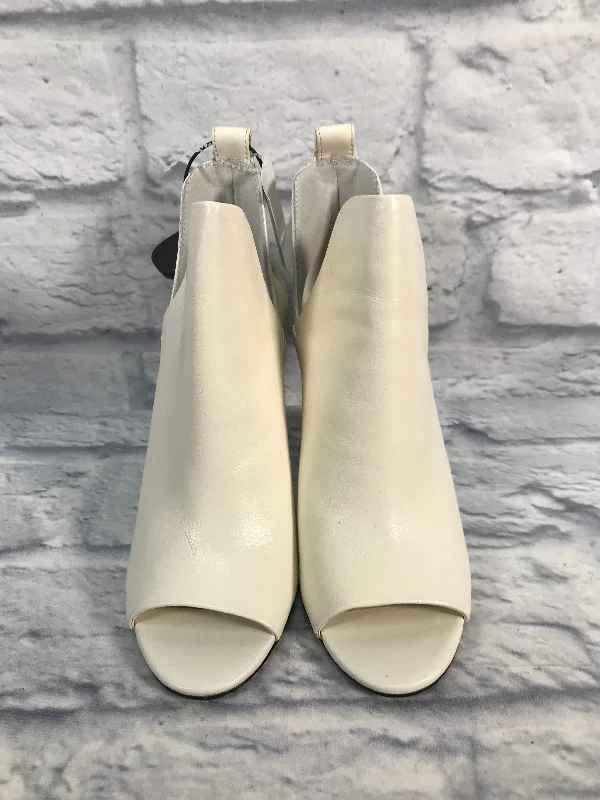 Boots Ankle Heels By Vince Camuto In Cream, Size: 7