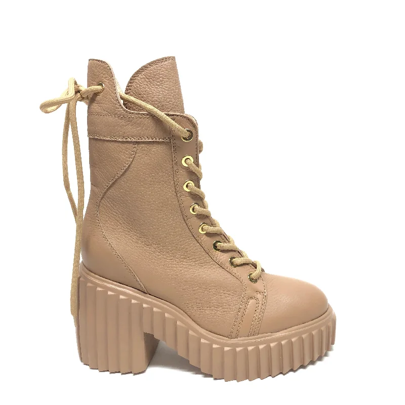 Boots Combat By Agl In Beige, Size: 9.5