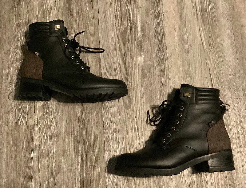 Boots Combat By Michael Kors In Black, Size: 9