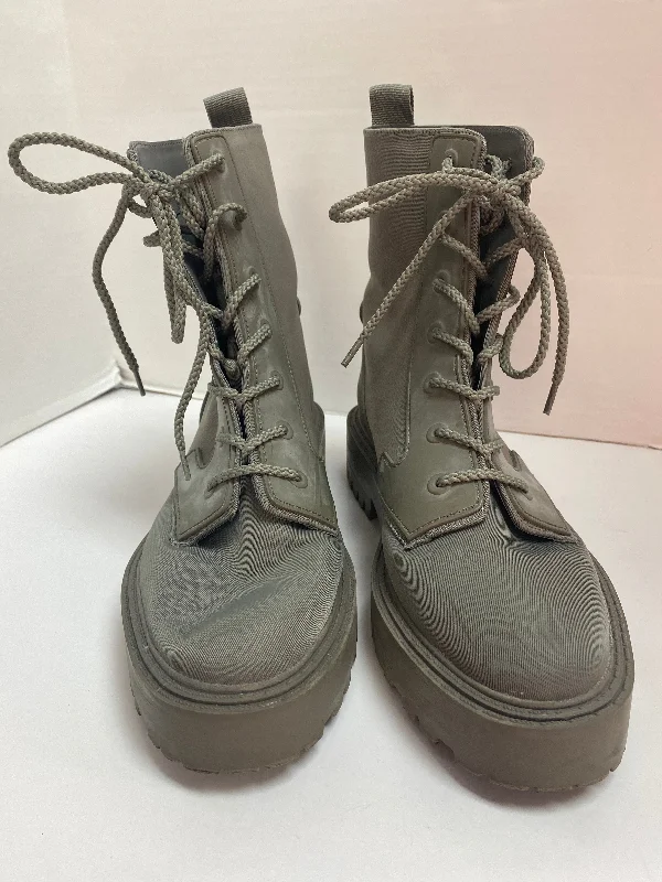 Boots Combat By Zara In Green, Size: 10.5