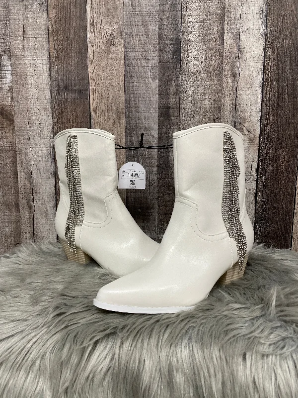 Boots Western By Cme In White, Size: 10