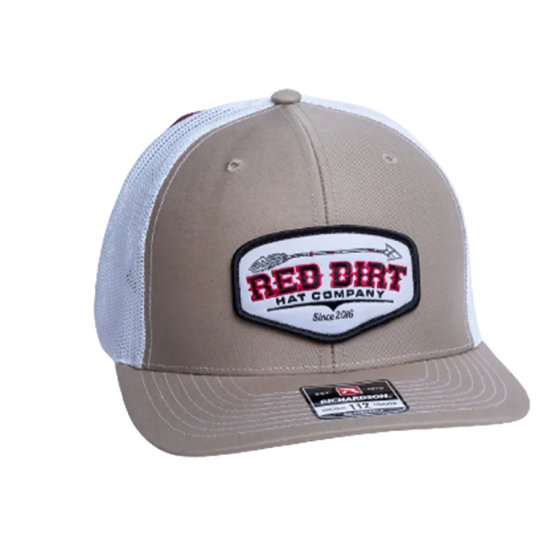 Red Dirt Broken Arrow Khaki & White Cap