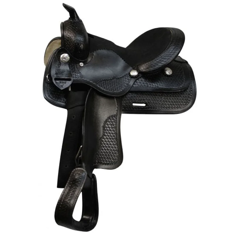 Double T Youth Saddle with Black Felt Seat