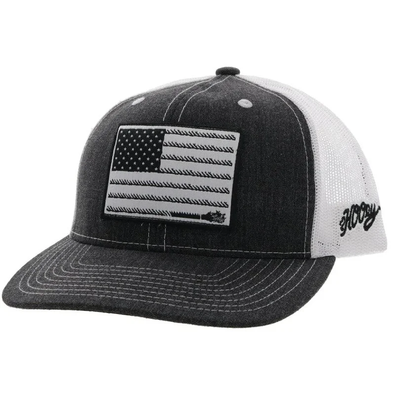 Hooey "Liberty Roper" Charcoal & White Cap