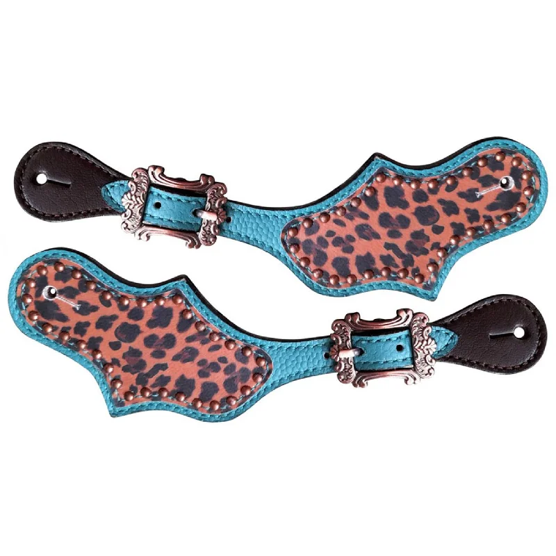 Showman Cheeta Spur Straps