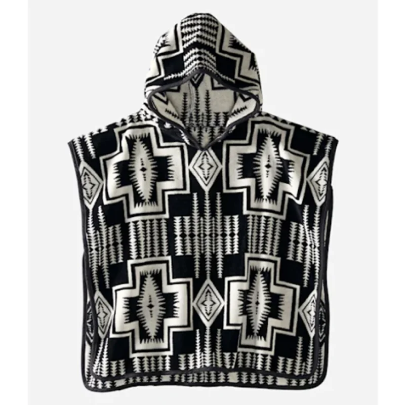 Pendleton Child Harding Black Hooded Towel