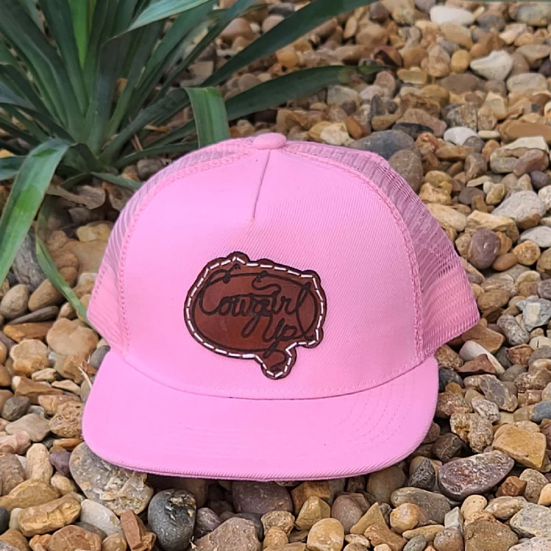 Cowgirl Up Youth Pink Cap