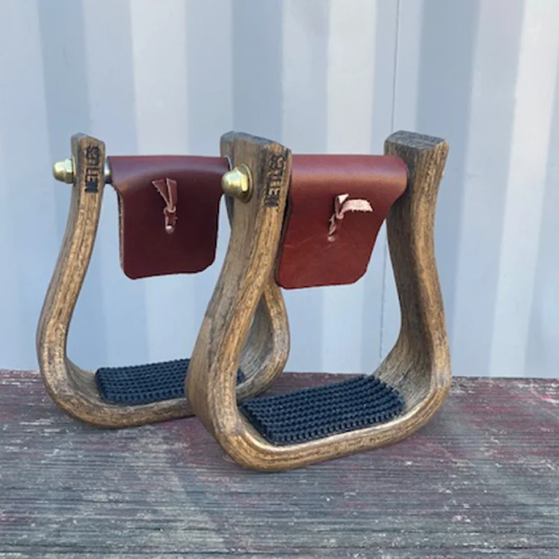 Nettles 2" Stained Barrel Racer Stirrup