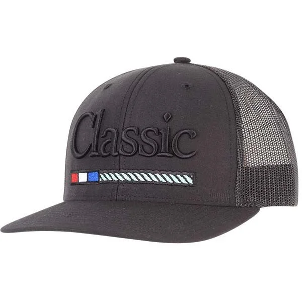 Classic Rope Company Black Cap with Large Logo