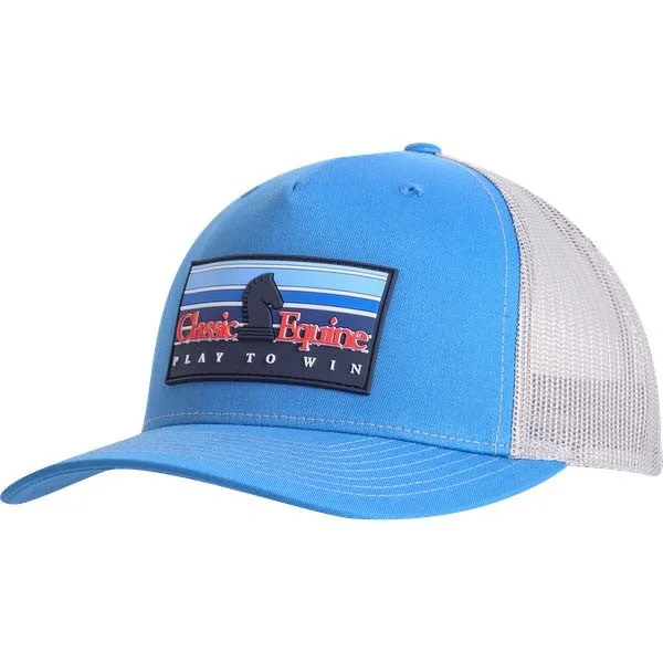 Classic Rope Company Blue and Grey Rubber Patch Cap