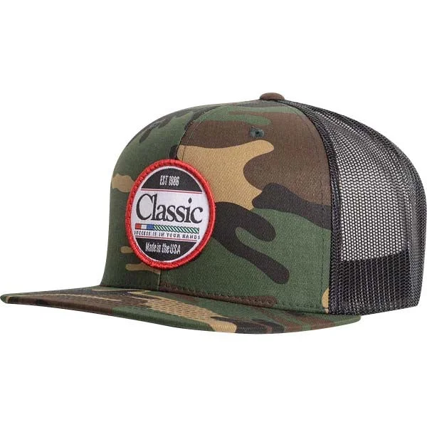 Classic Rope Company Camo Round Patch Cap