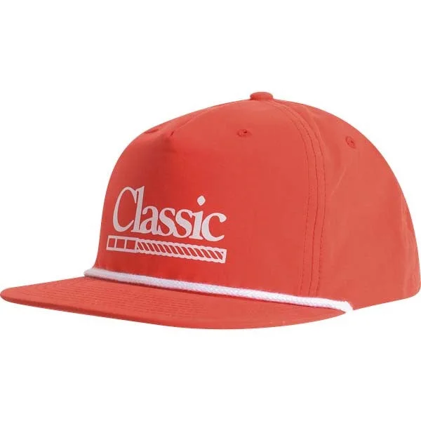 Classic Rope Company Red Screen Print Logo Cap