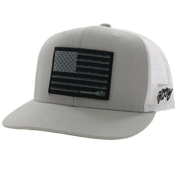 Hooey "Liberty Roper" Grey & White Trucker Cap