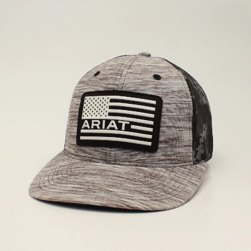 Ariat Grey USA Flag Logo Cap