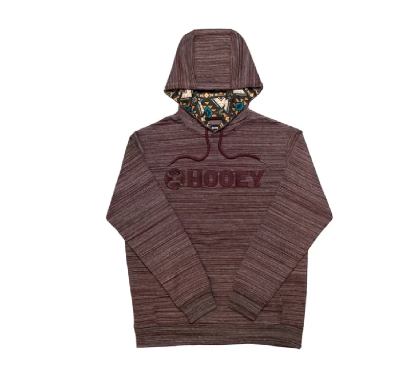 Hooey Youth Burgandy Lockup Hoodie