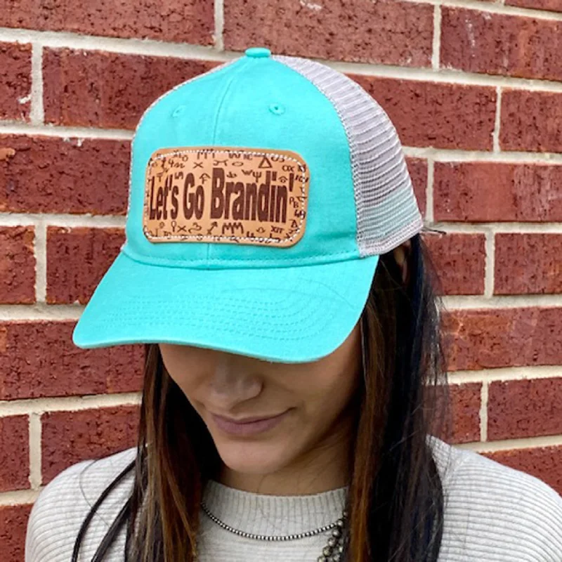 McIntire Saddlery Let's Go Brandin' Mint Ponytail Cap