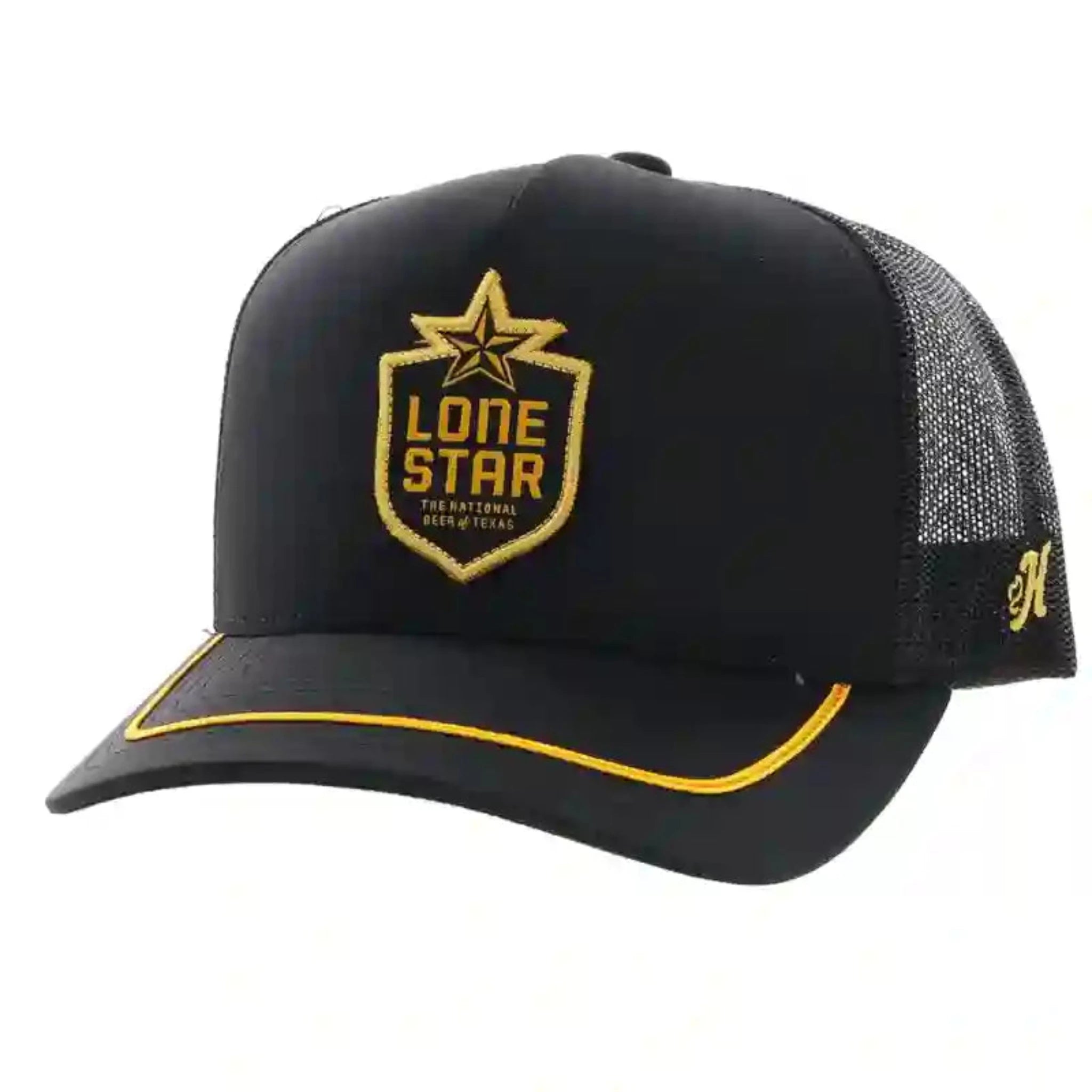 Hooey Black & Gold Lone Star Cap