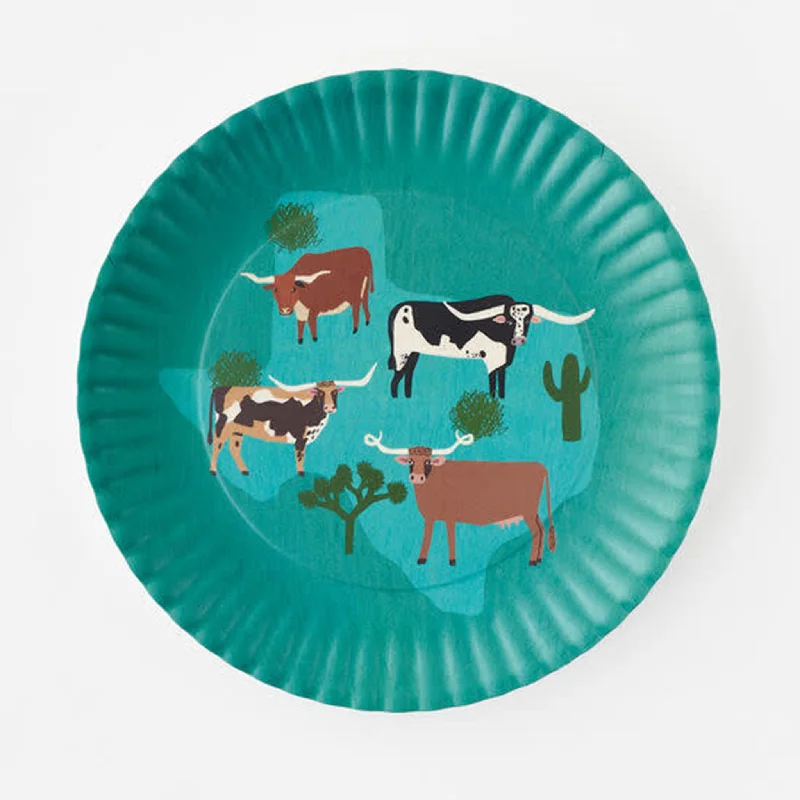 Southwest Longhorn Melamine 16" Platter