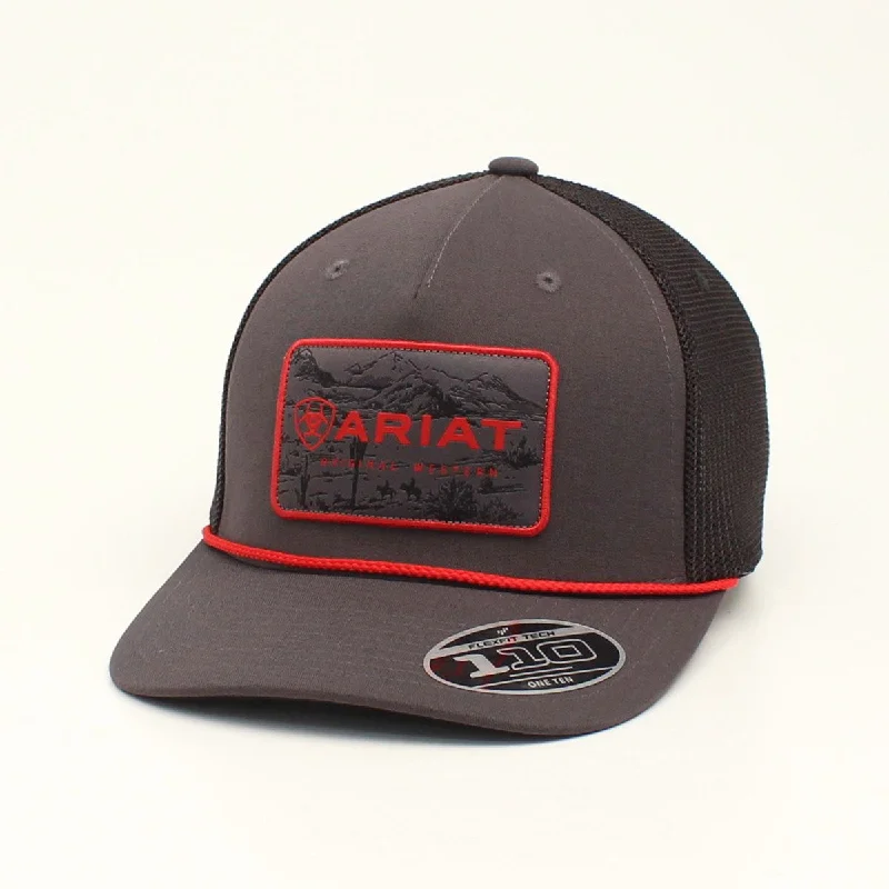 Ariat Charcoal & Red Mountain Cap