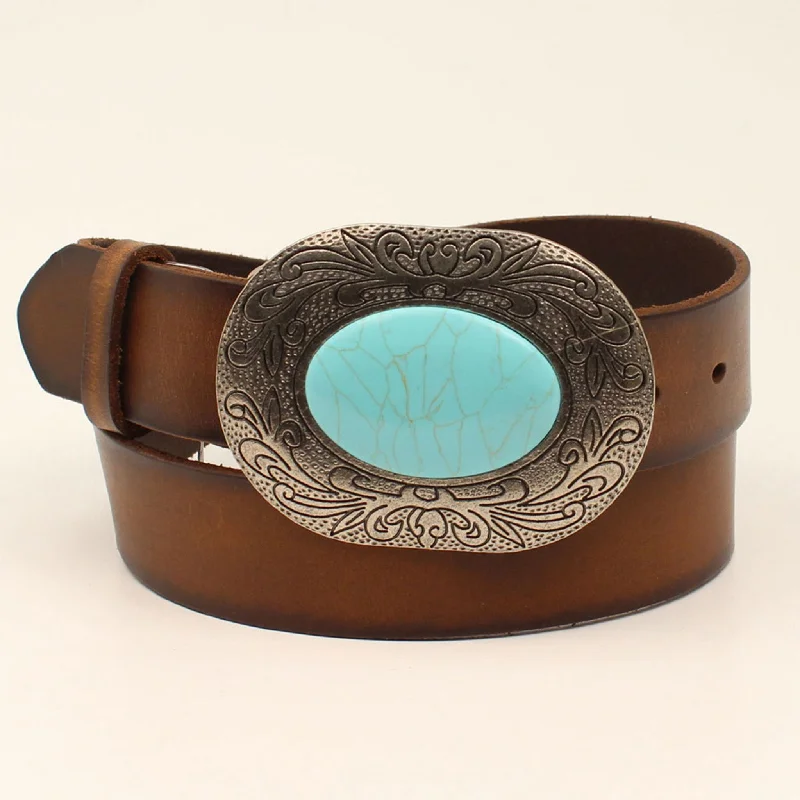 Nocona Classic Ladies Brown Edge Belt