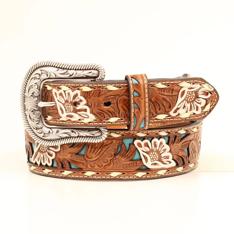 Nocona Women's Pierced Floral Belt