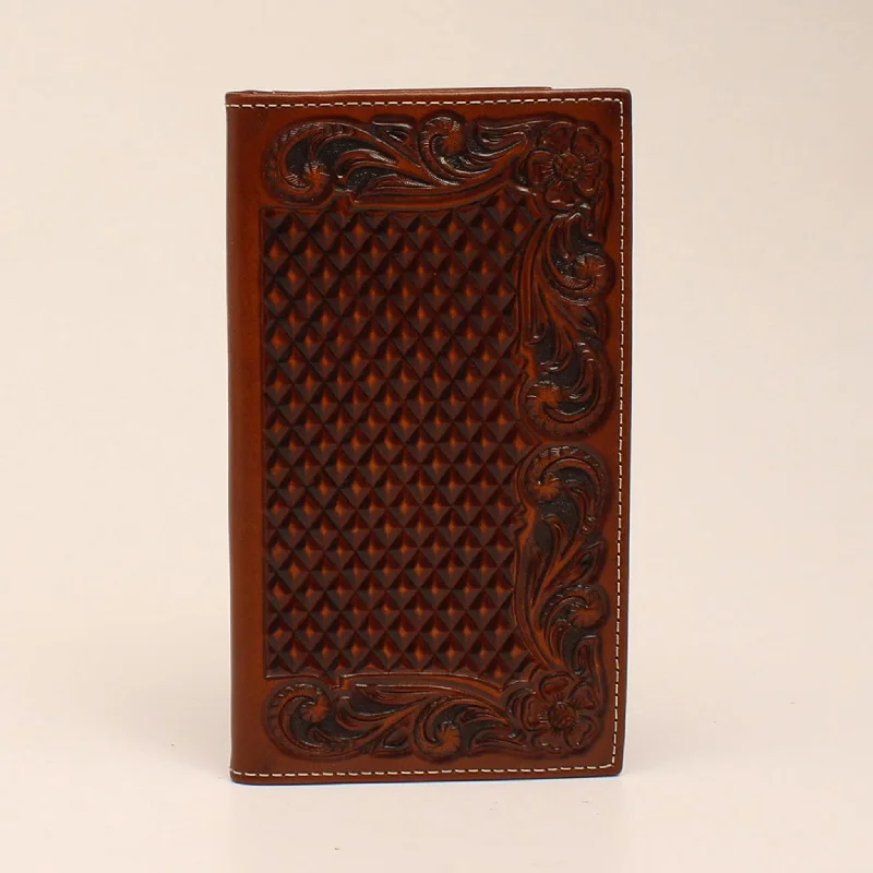 Rodeo Basketweave Floral Embossed Wallet