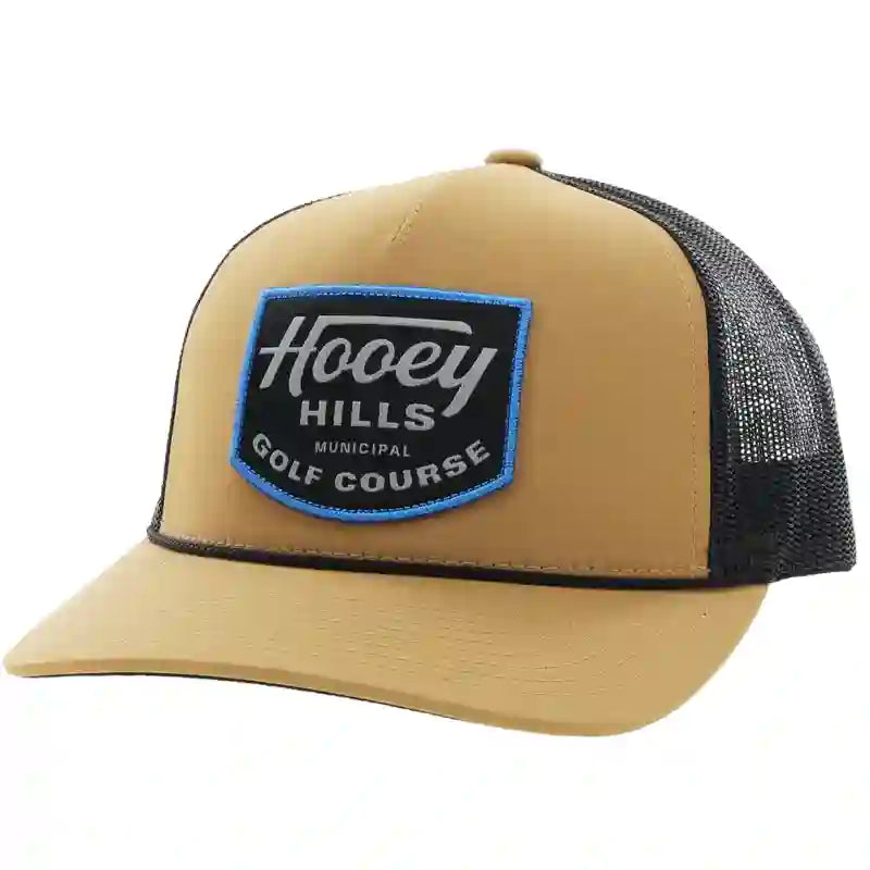 Hooey Golf Patch Work Tan & Black Cap