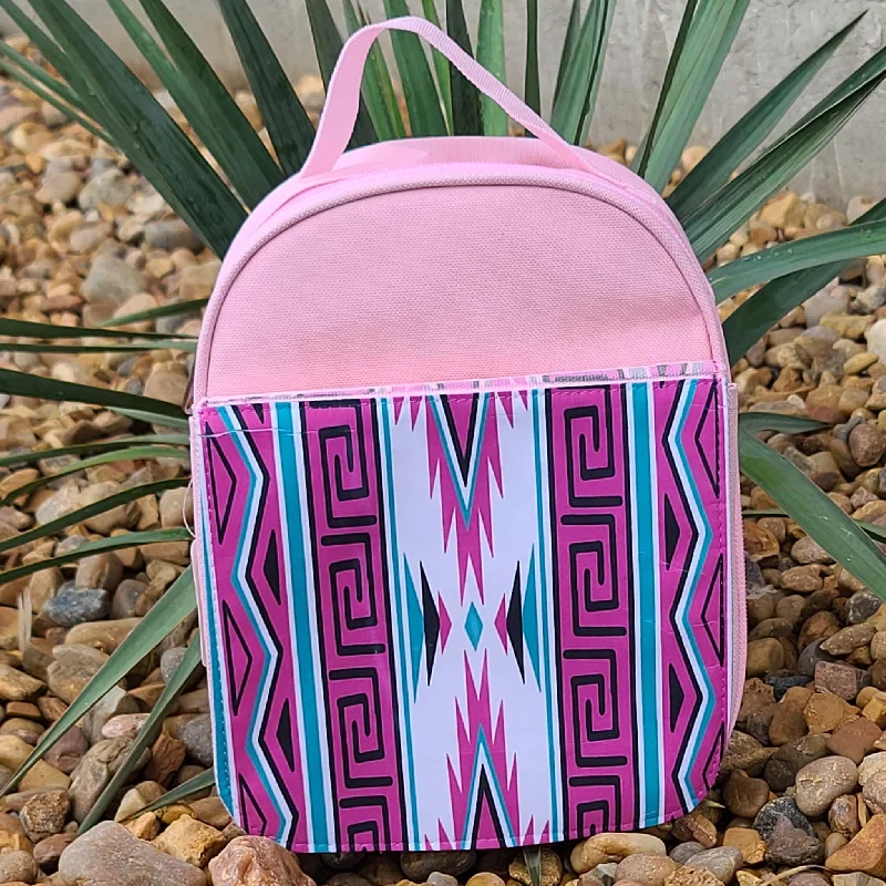 Pink Saddle Blanket Lunch Box