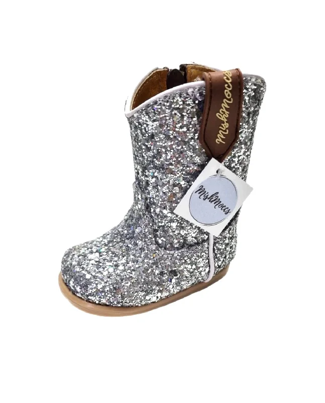 Princess Silver Baby Bootie