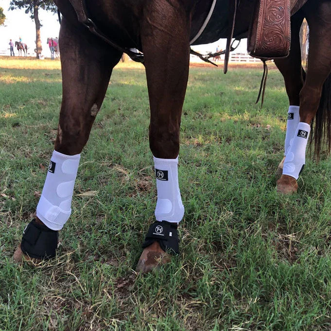 Top Hand Rear White Boots