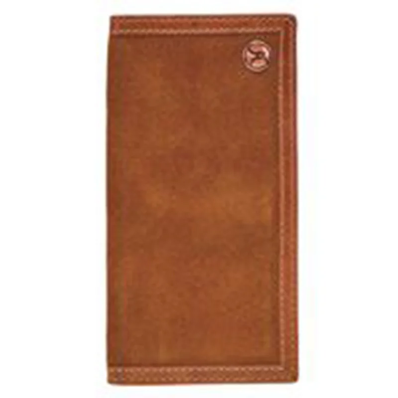 Hooey Brown Roughout Rodeo Wallet