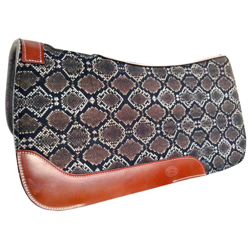 Showman Snake Print Saddle Pad