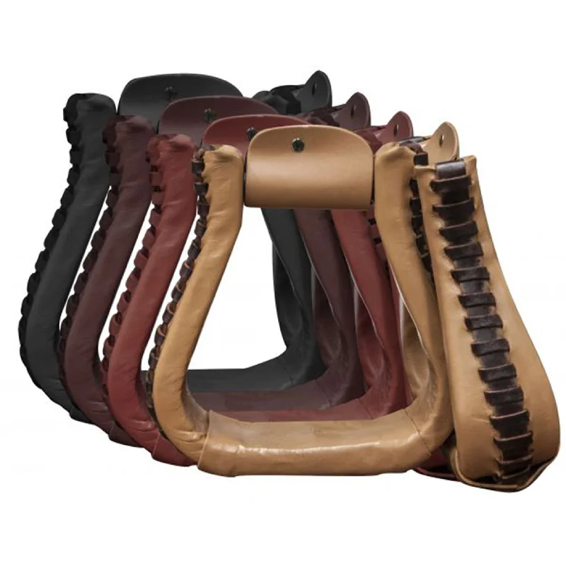 Showman Leather Cover Stirrup