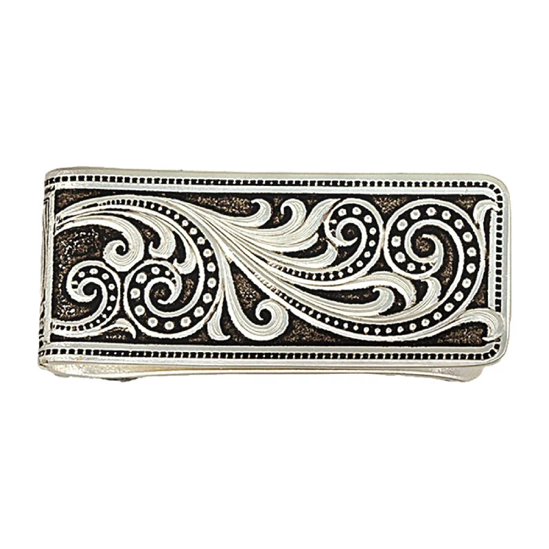 Montana Silversmiths Beaded Scroll Money Clip