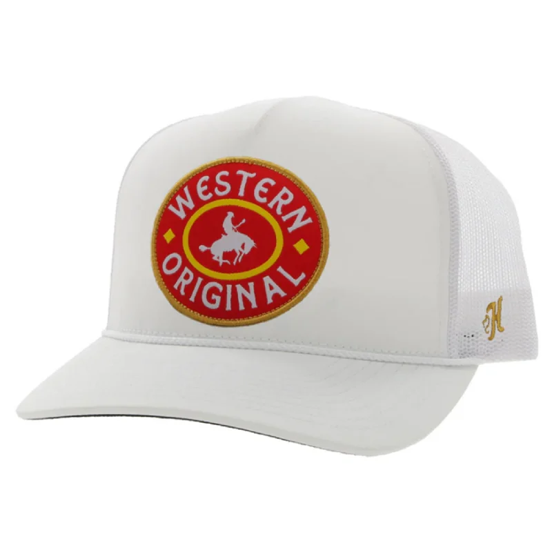 Hooey Western Original "Steamboat" White Trucker Cap