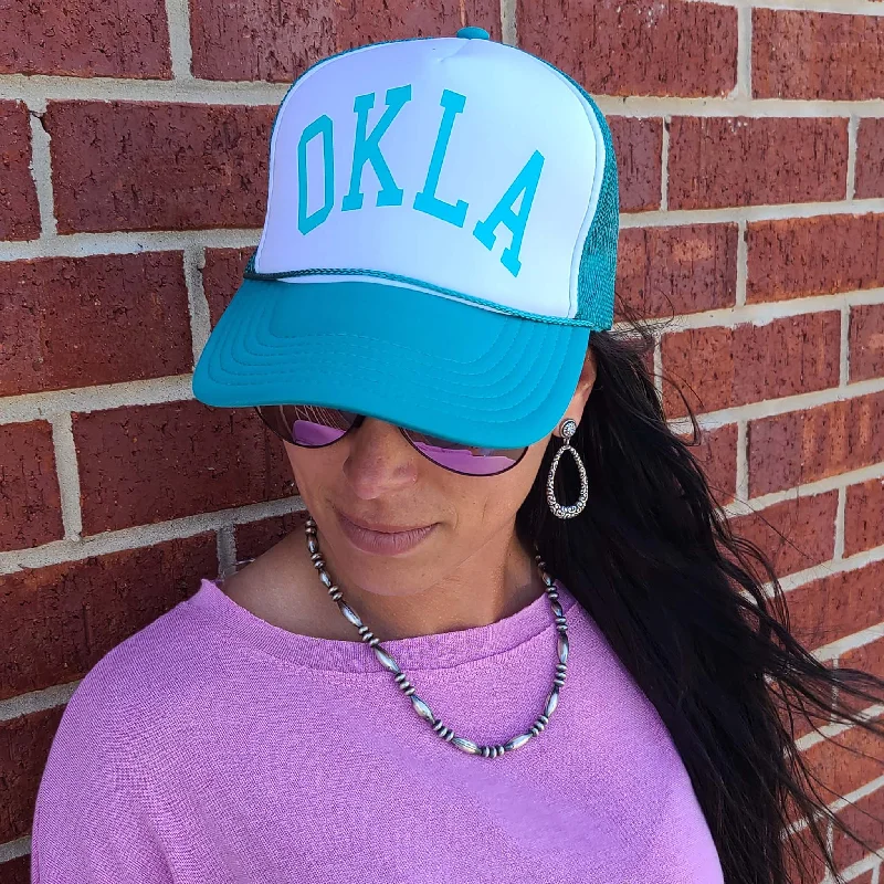 Teal Oklahoma Cap