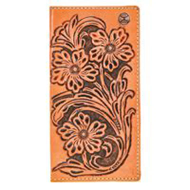 Hooey Floral Tooled Wallet